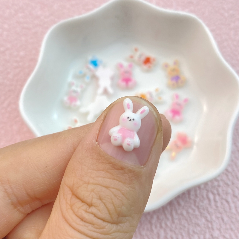 50Pcs New Mixed Nail Art Resin - Art Craft Rabbit 评论和价格