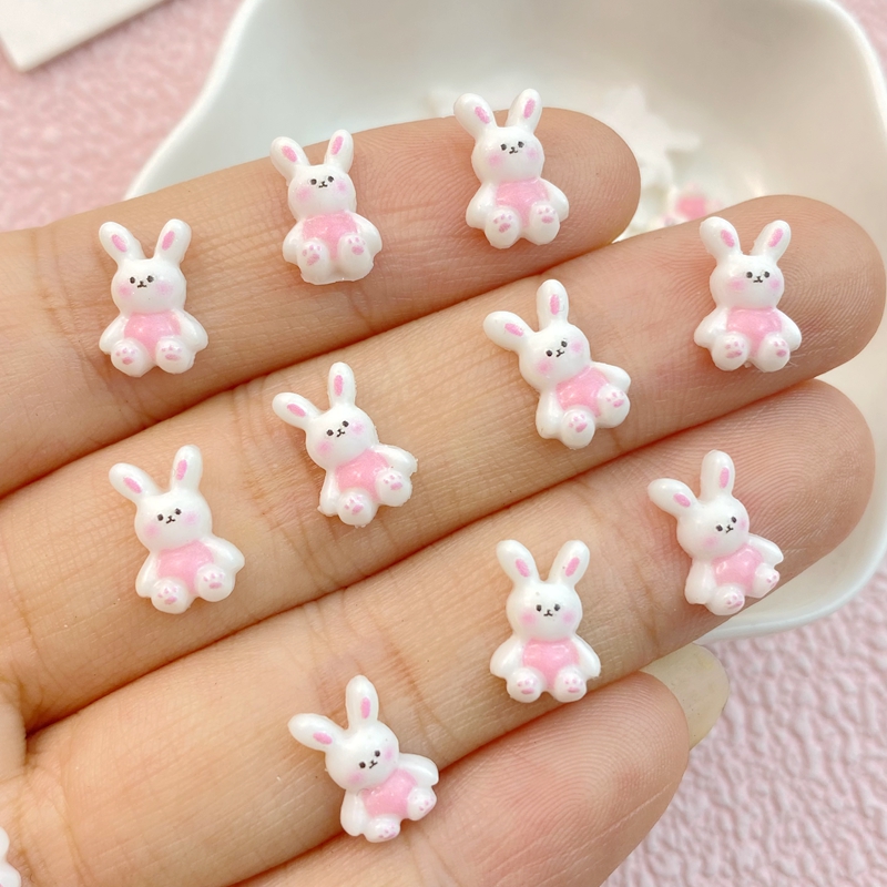 50Pcs New Mixed Nail Art Resin - Art Craft Rabbit 评论和价格