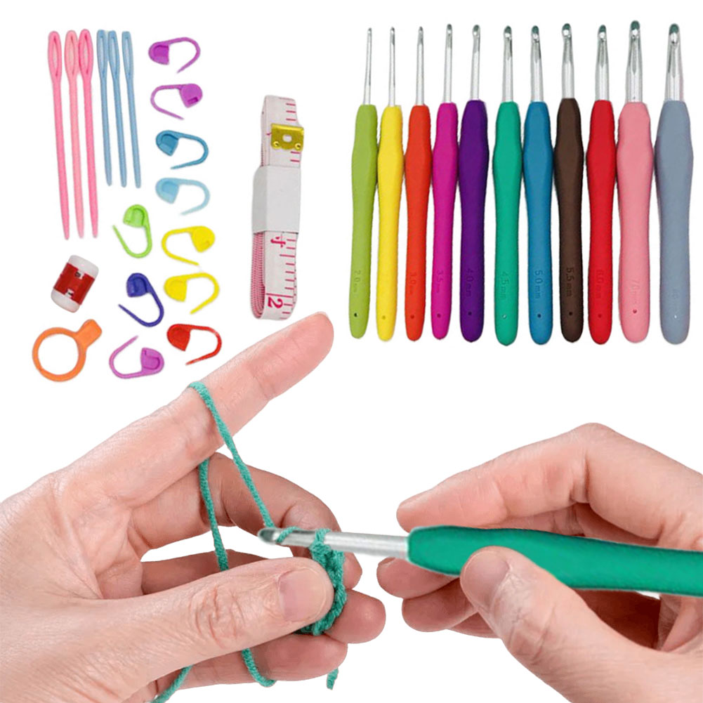 Crochet Hooks Set Aluminum Cro - Crochet Hook Set 评论和价格