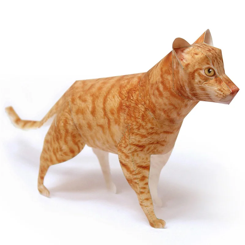 Ocicat Cat Orange Tabby Origam - Art Craft Cat 评论和价格